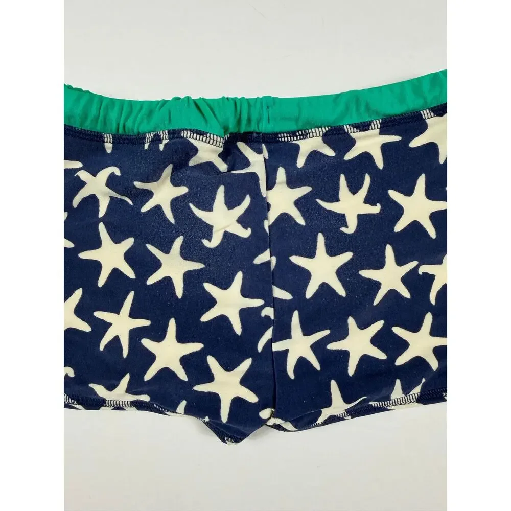 Mini Boden Starfish Swim Shorts Navy Blue 6-7 Years